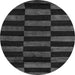 Round Abstract Gray Modern Rug, abs5297gry