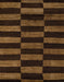 Abstract Saddle Brown Modern Rug, abs5297