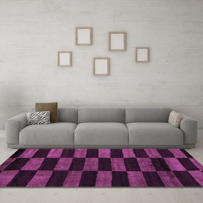 Machine Washable Abstract Purple Modern Area Rugs in a Living Room, wshabs5297pur