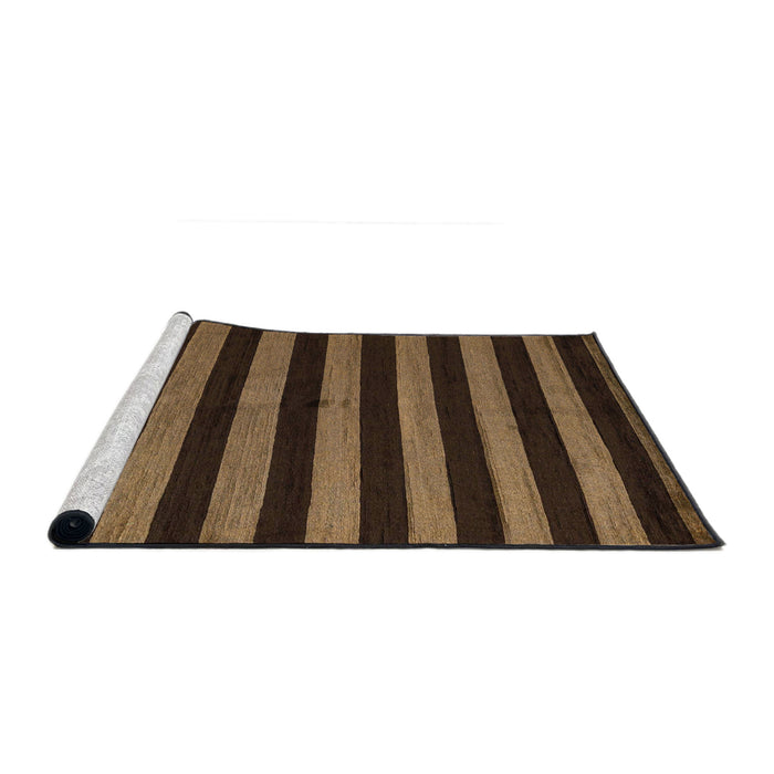 Sideview of Machine Washable Abstract Night Red Rug, wshabs5298