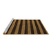 Sideview of Machine Washable Abstract Brown Modern Rug, wshabs5298brn