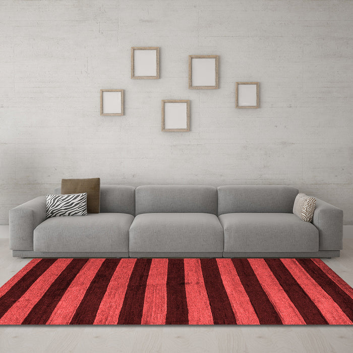Modern Red Washable Rugs