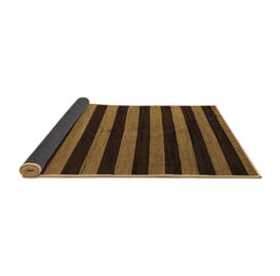 Sideview of Abstract Brown Modern Rug, abs5298brn
