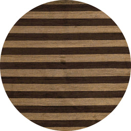 Round Abstract Red Modern Rug, abs5298