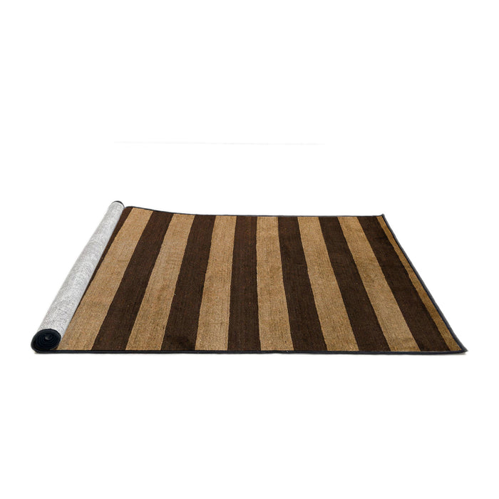 Sideview of Machine Washable Abstract Night Red Rug, wshabs5299