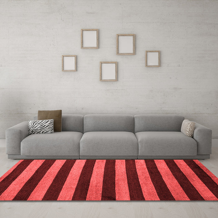 Modern Red Washable Rugs