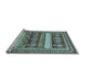 Sideview of Machine Washable Abstract Light Blue Modern Rug, wshabs529lblu