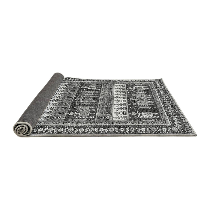 Sideview of Abstract Gray Modern Rug, abs529gry