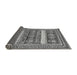 Sideview of Abstract Gray Modern Rug, abs529gry