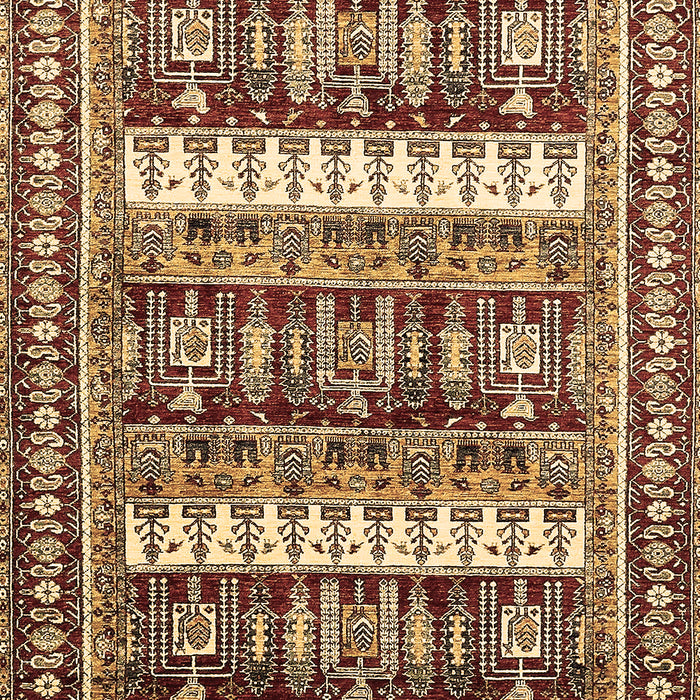 Abstract Brown Modern Rug, abs529brn