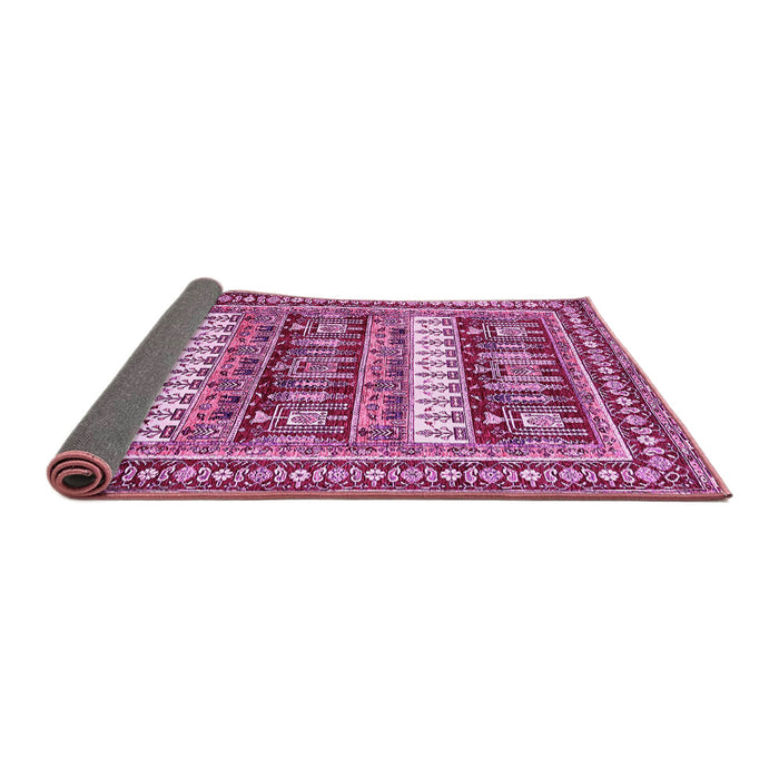 Sideview of Abstract Pink Modern Rug, abs529pnk