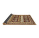 Sideview of Abstract Brown Modern Rug, abs529brn