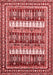 Abstract Red Modern Area Rugs