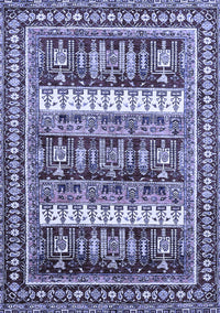 Abstract Blue Modern Rug, abs529blu