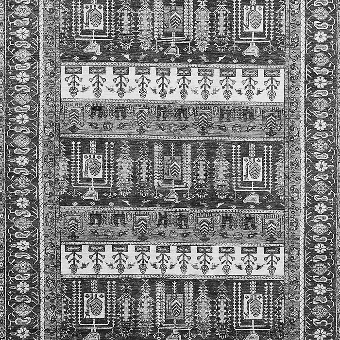 Machine Washable Abstract Gray Modern Rug, wshabs529gry