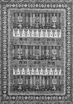 Abstract Gray Modern Rug, abs529gry