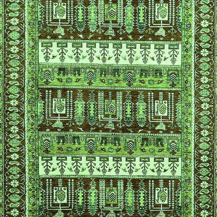 Machine Washable Abstract Green Modern Area Rugs, wshabs529grn