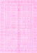 Machine Washable Abstract Pink Modern Rug, wshabs52pnk