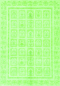 Abstract Green Modern Rug, abs52grn