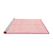 Modern Red Washable Rugs