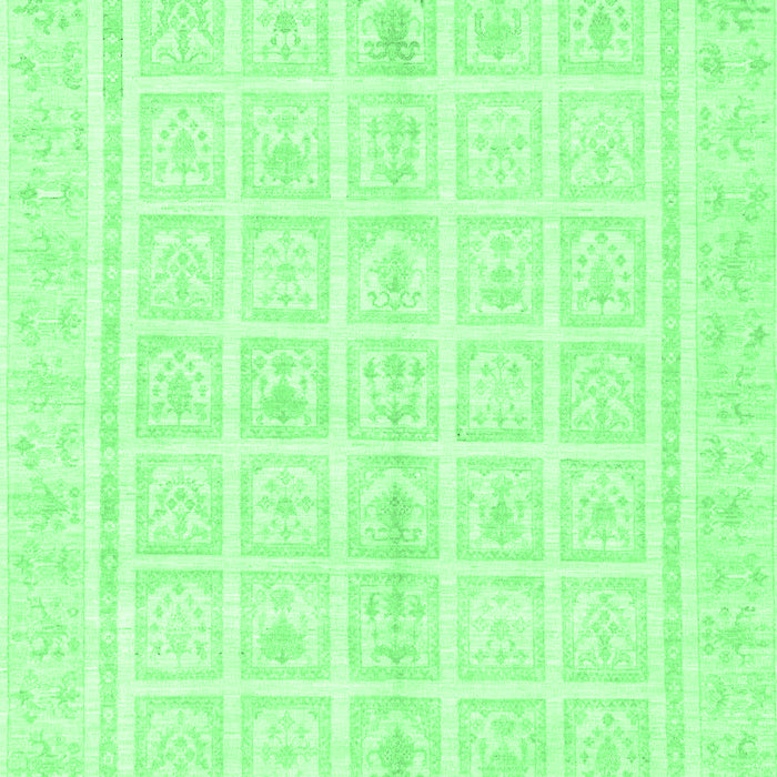 Machine Washable Abstract Emerald Green Modern Area Rugs, wshabs52emgrn