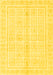 Abstract Yellow Modern Rug, abs52yw