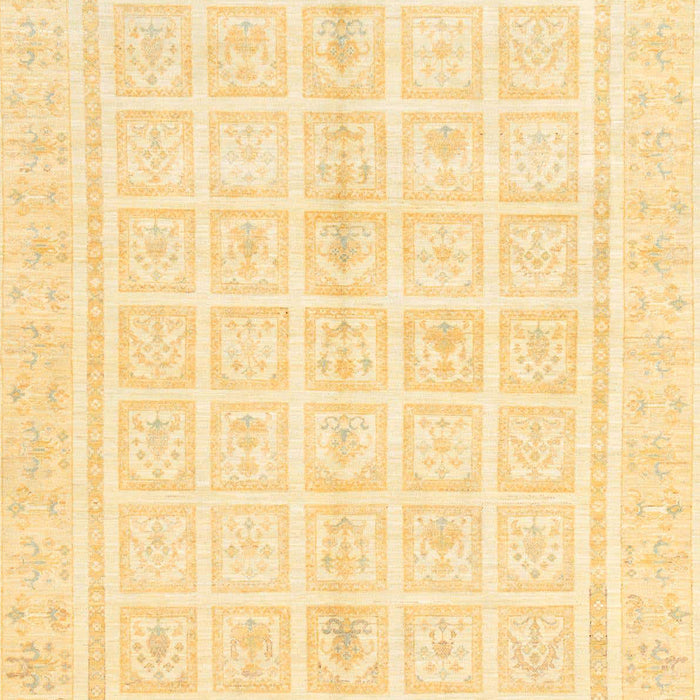 Machine Washable Abstract Sun Yellow Rug, wshabs52