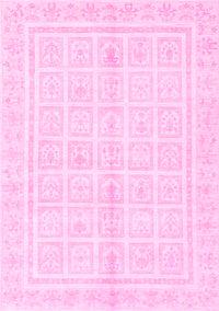 Abstract Pink Modern Rug, abs52pnk