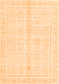 Abstract Orange Modern Rug, abs52org