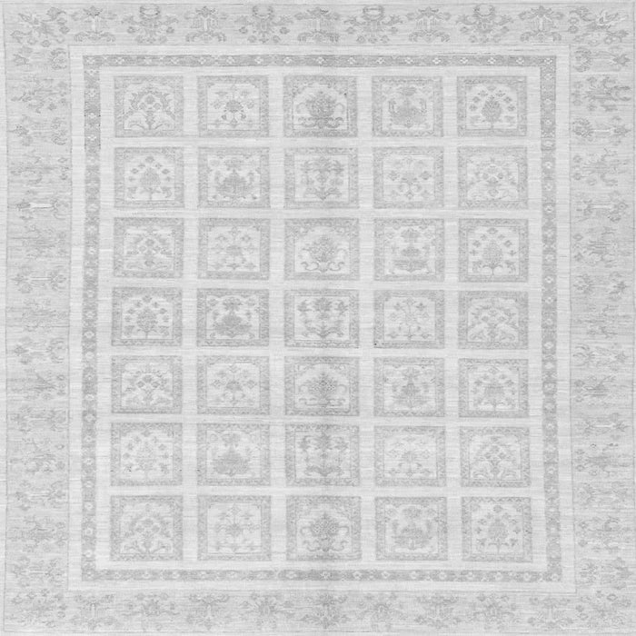 Square Abstract Gray Modern Rug, abs52gry