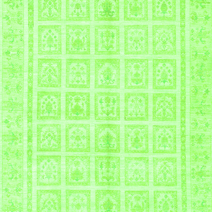 Machine Washable Abstract Green Modern Area Rugs, wshabs52grn
