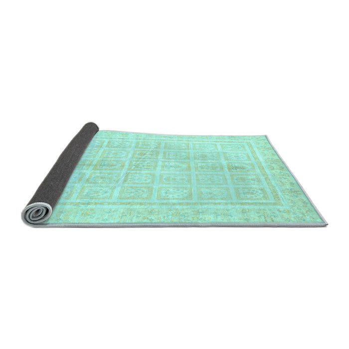 Sideview of Abstract Light Blue Modern Rug, abs52lblu