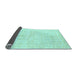 Sideview of Abstract Light Blue Modern Rug, abs52lblu