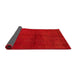 Sideview of Abstract Red Modern Rug, abs5300