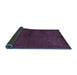 Sideview of Abstract Blue Modern Rug, abs5300blu