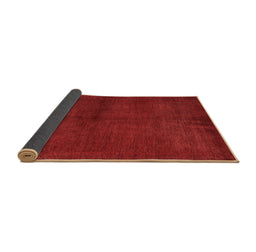 Sideview of Abstract Brown Modern Rug, abs5300brn