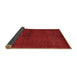 Sideview of Abstract Brown Modern Rug, abs5300brn