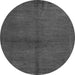 Round Abstract Gray Modern Rug, abs5300gry