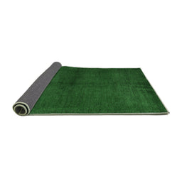 Sideview of Abstract Emerald Green Modern Rug, abs5300emgrn