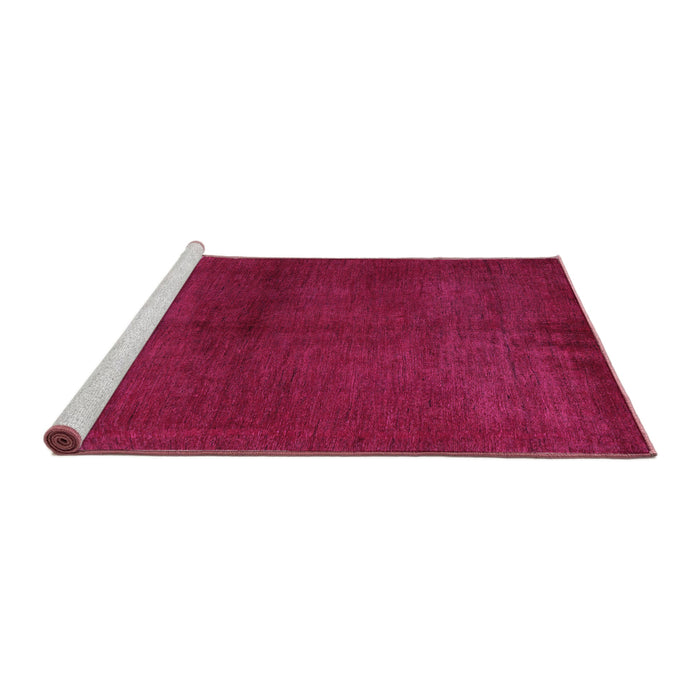 Sideview of Machine Washable Abstract Purple Modern Area Rugs, wshabs5300pur