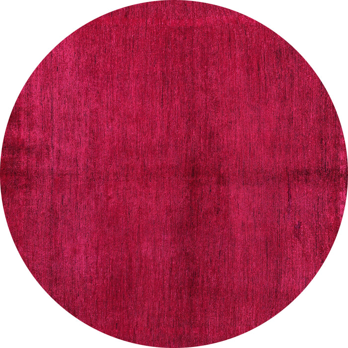 Round Abstract Pink Modern Rug, abs5300pnk