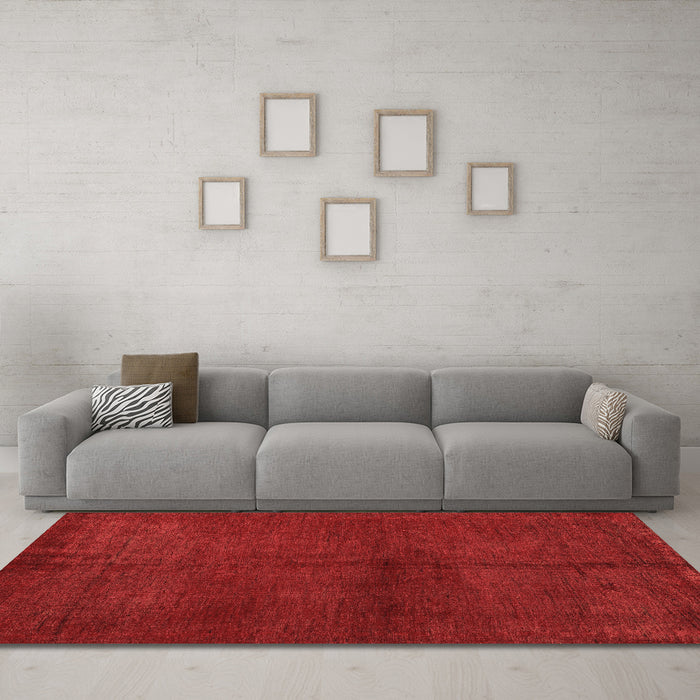 Machine Washable Abstract Brown Modern Rug in a Living Room,, wshabs5300brn