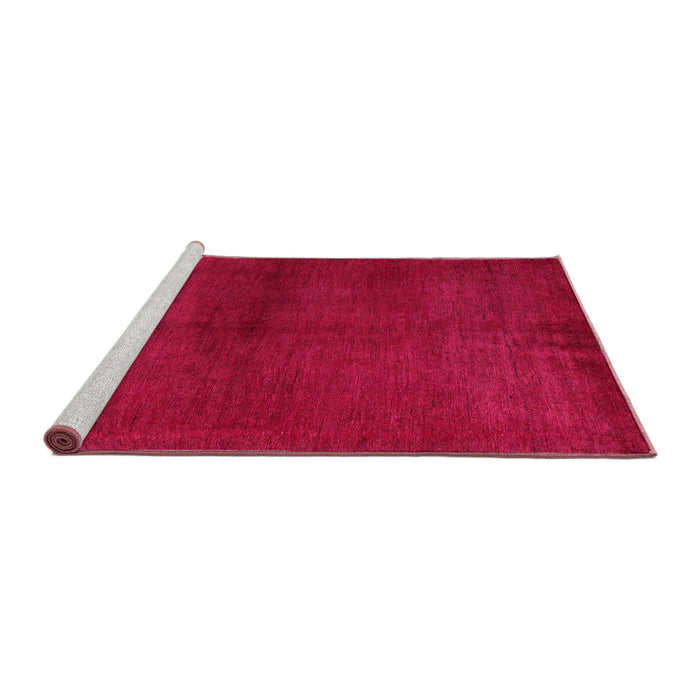 Sideview of Machine Washable Abstract Pink Modern Rug, wshabs5300pnk