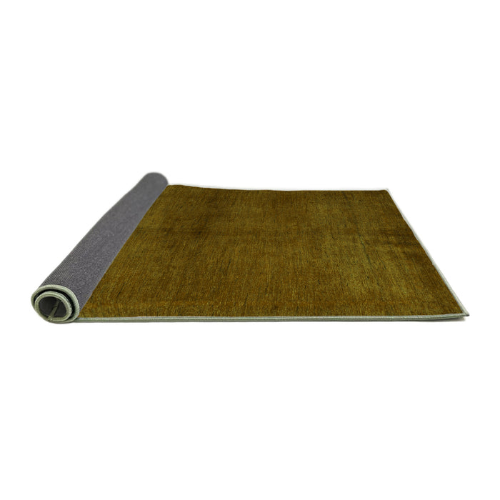 Sideview of Abstract Green Modern Rug, abs5300grn