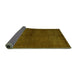 Sideview of Abstract Green Modern Rug, abs5300grn