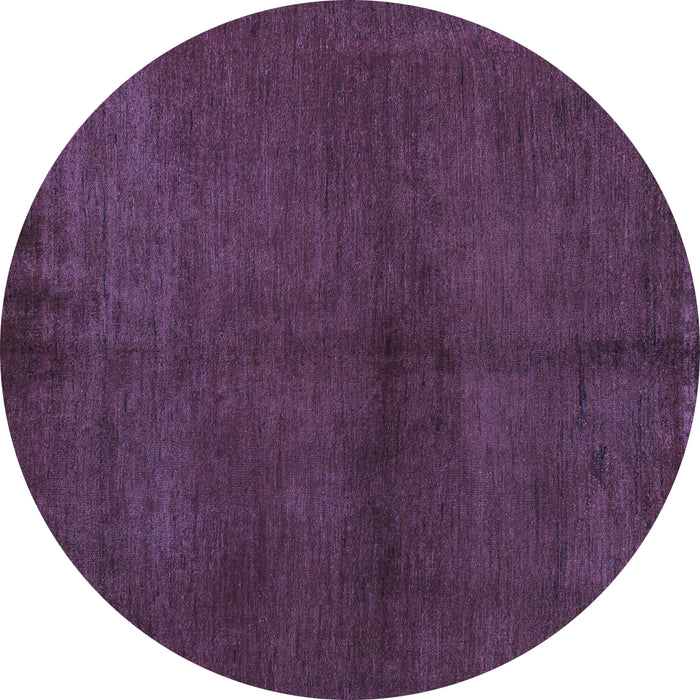 Round Abstract Blue Modern Rug, abs5300blu