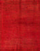 Machine Washable Abstract Red Rug, wshabs5300