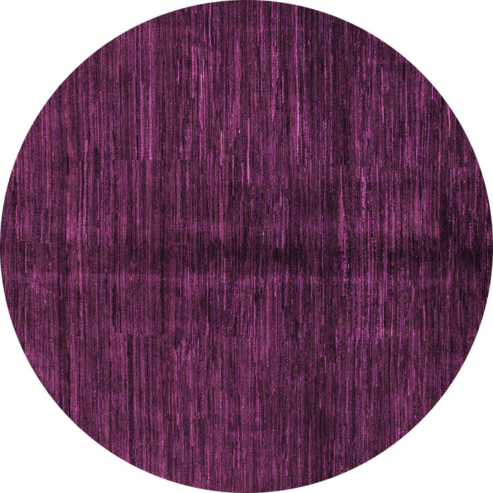 Round Machine Washable Abstract Purple Modern Area Rugs, wshabs5301pur