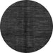 Round Abstract Gray Modern Rug, abs5301gry