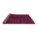 Sideview of Abstract Pink Modern Rug, abs5301pnk